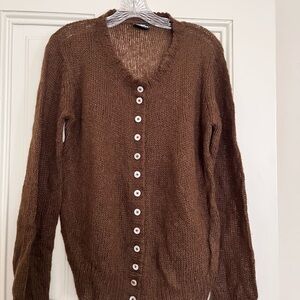 Brown Wooden Ships Sweater